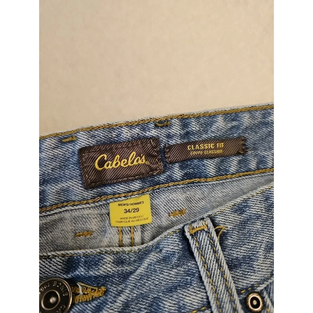 Mens Cabela Classic Fit 34x29 Jeans 100% cotton Workwear Lot Of 2